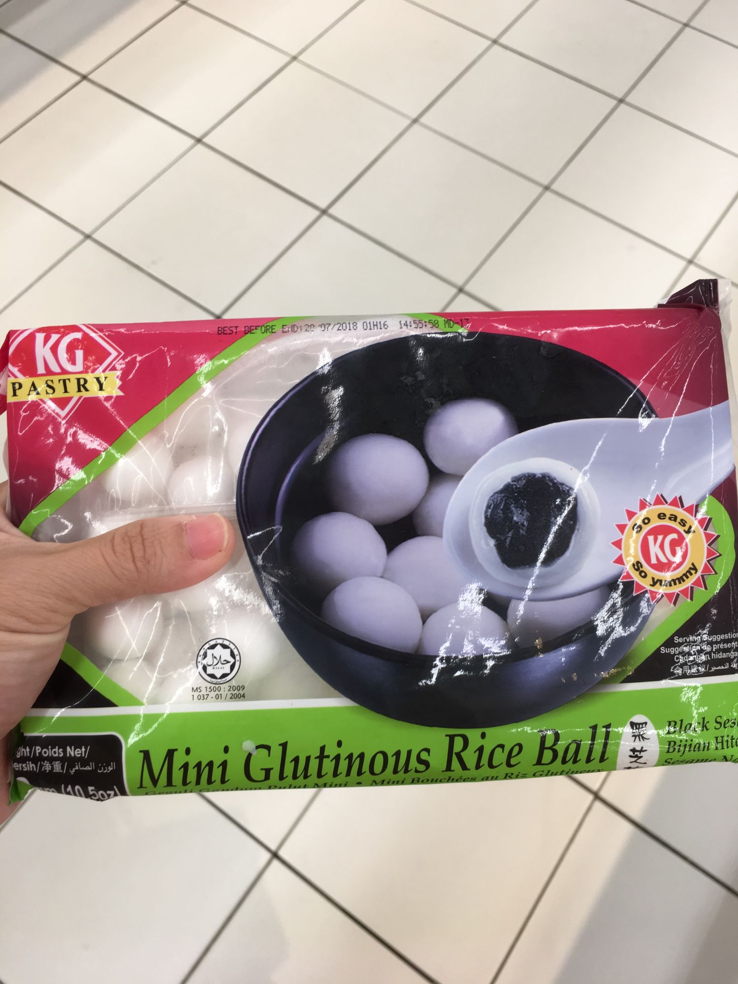 kg mini rice ball (black sesame)