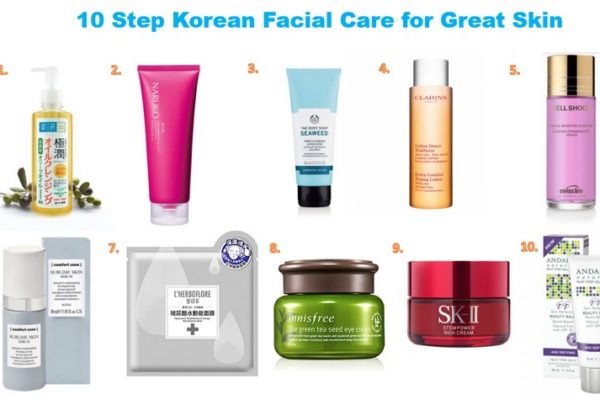 10 step korean facial skincare