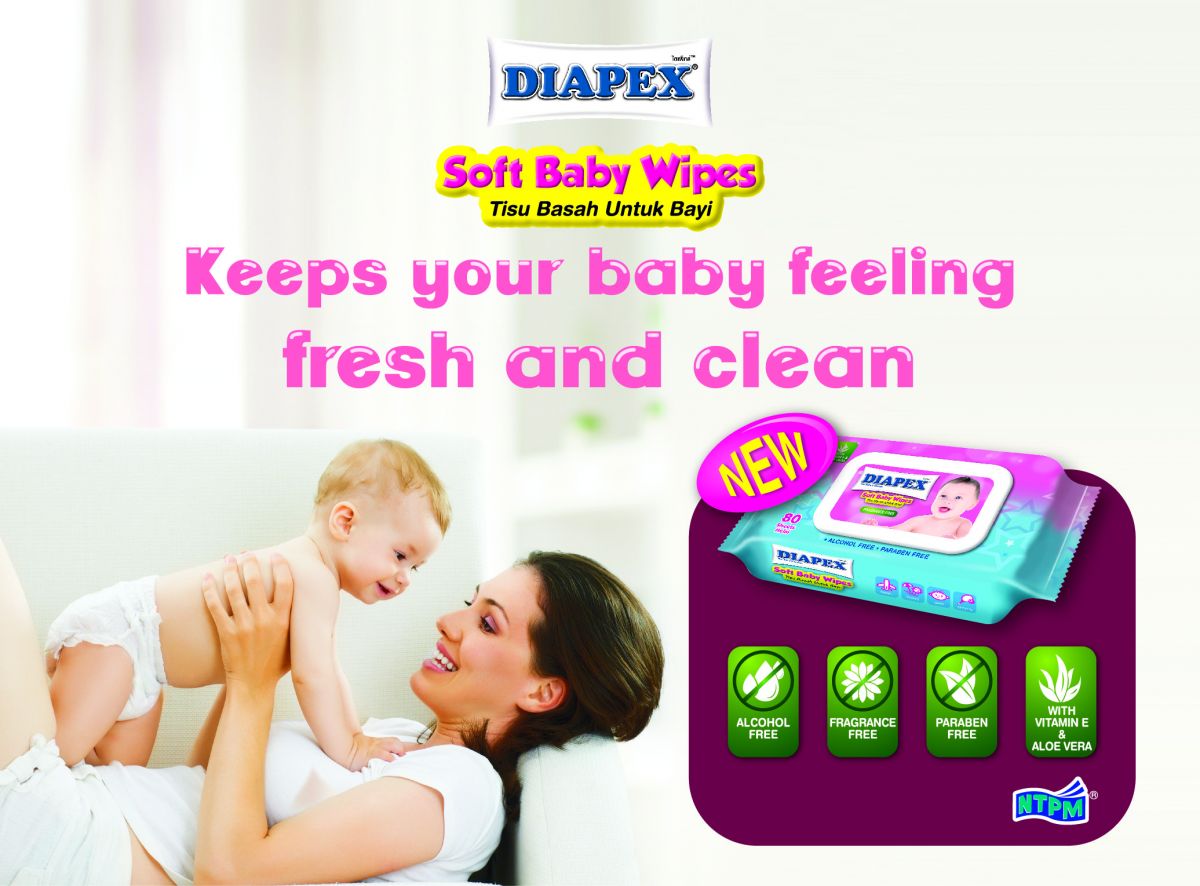 Diapex Soft Baby Wipes