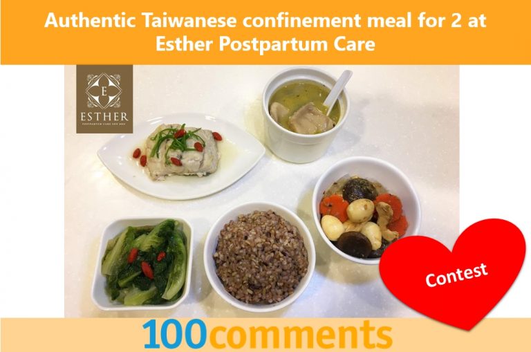 Authentic Taiwanese Confinement Meal for 2 pax at Esther Postpartum Care Contest