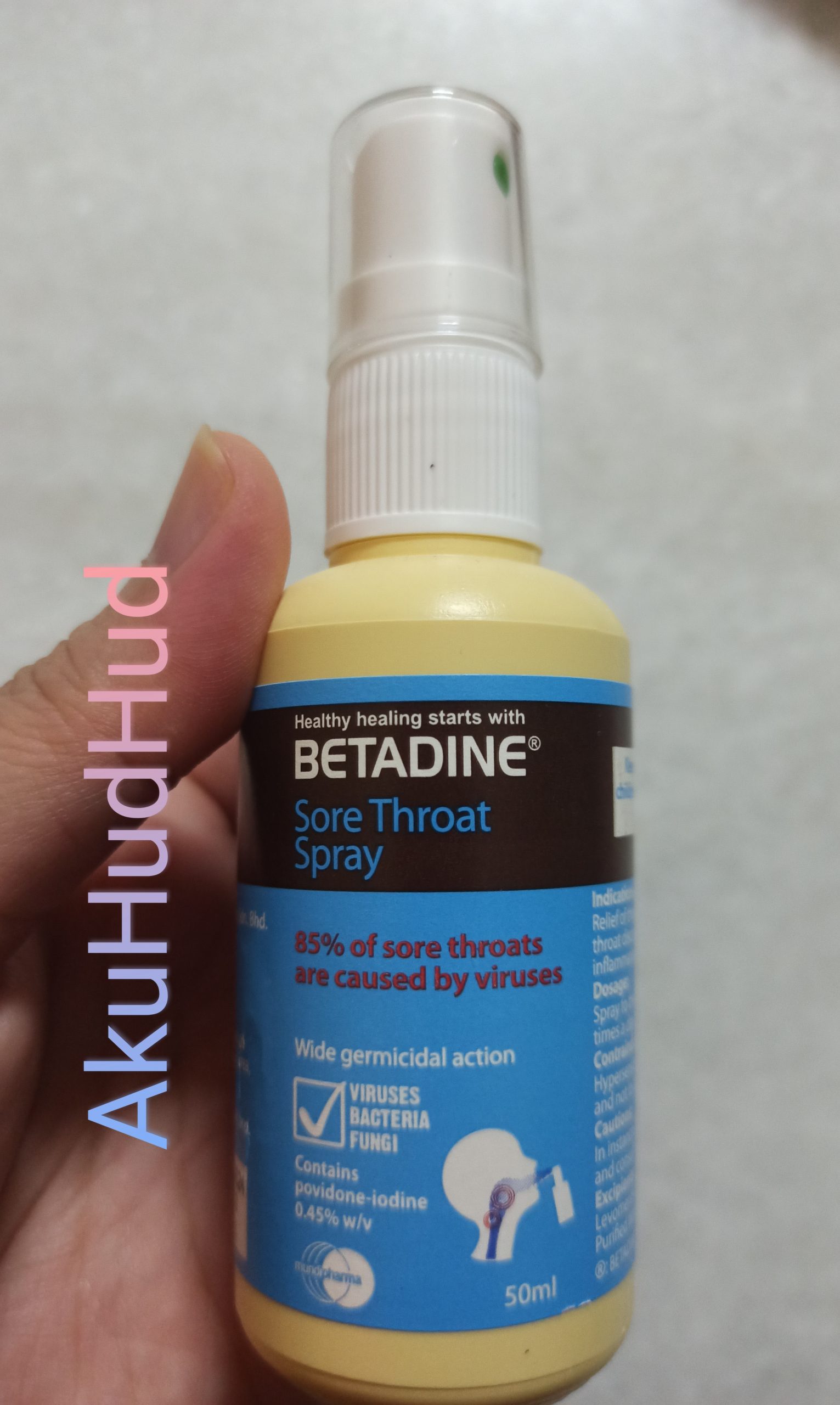 Betadine throat spray