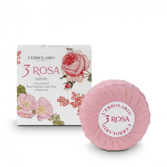 L'erbolario 3 Rosa Perfumed Soap