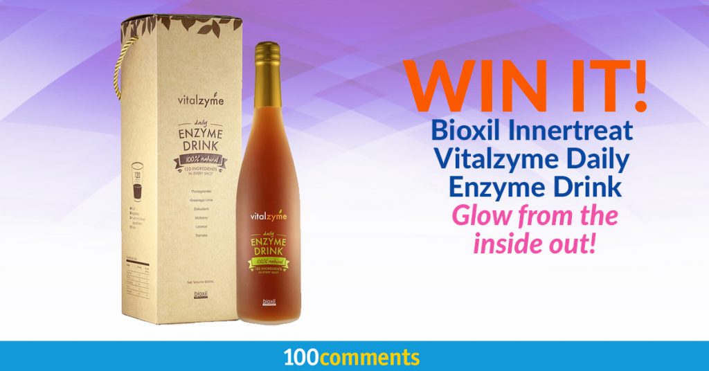 Bioxil Innertreat Vitalzyme Daily Enzyme Drink Contest