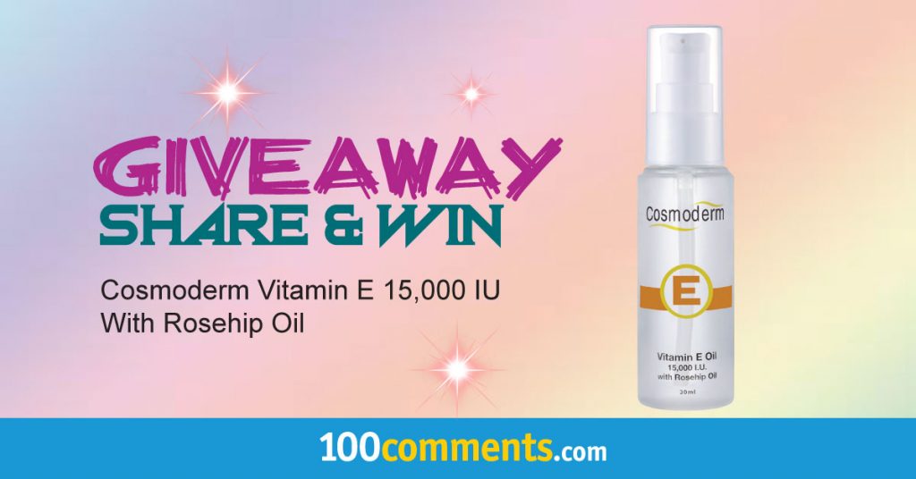 Cosmoderm Vitamin E 15,000 IU With Rosehip Oil Contest