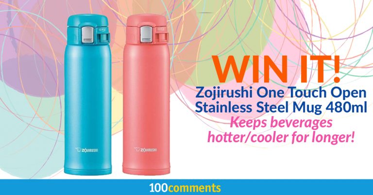 Zojirushi One Touch Open Stainless Steel Mug Contest
