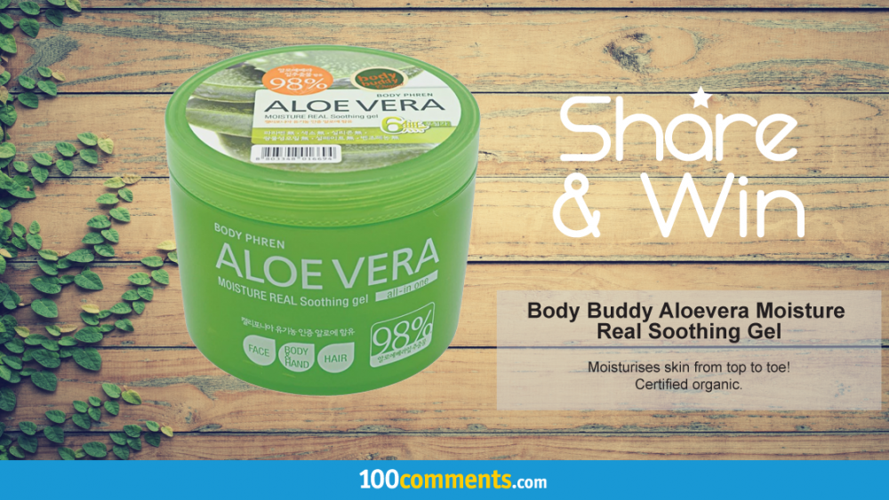 Body Buddy Aloe Vera Moisture Real Soothing Gel Contest