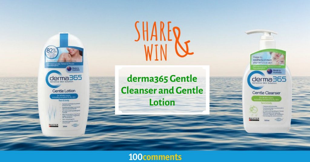 derma365 gentle cleanser & lotion contest
