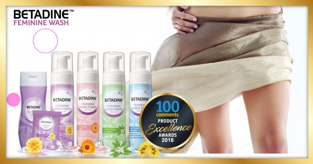 Feminine hygiene with Betadine feminine wash