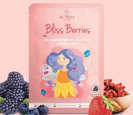 Au Fairy Bliss Berries Antioxidant Brightening Sheet Mask with Berry Essence