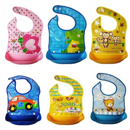 baby bibs with food catcher