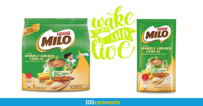 milo with whole grain cereal
