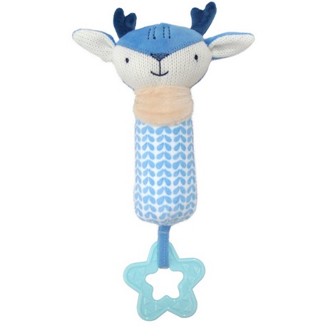 Simple Dimple Unicorn Squeakie Toy With Teether