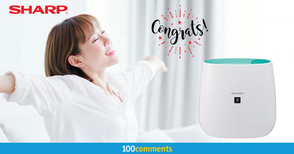 Sharp FP-J30L-A Air Purifier Contest Winner