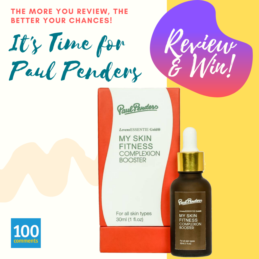 Paul Penders My Skin Fitness Complexion Booster Review & Win Giveaway