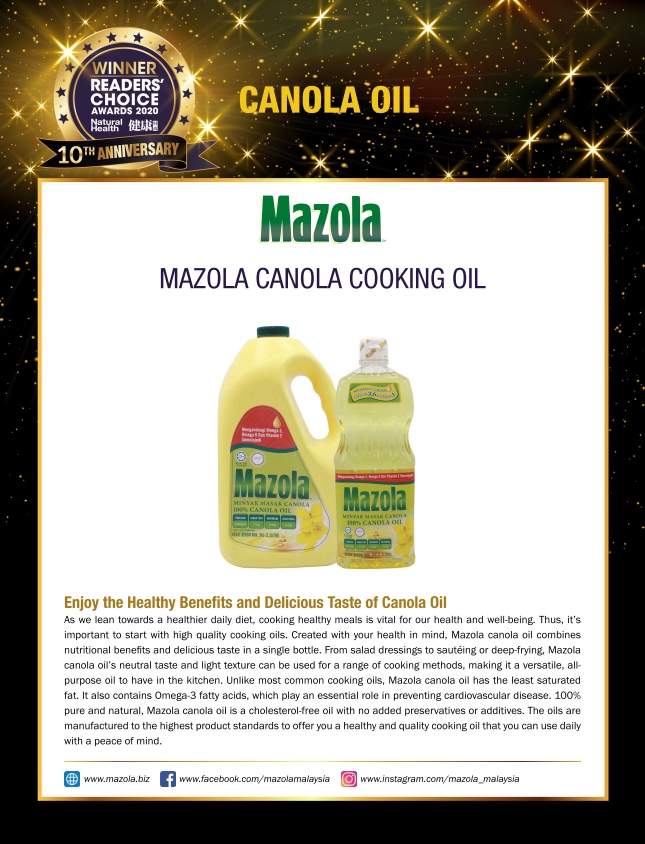 Mazola Canola Oil Award