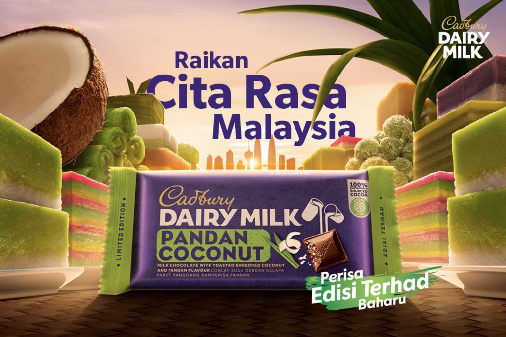 Cadbury Dairy Milk Pandan Kelapa