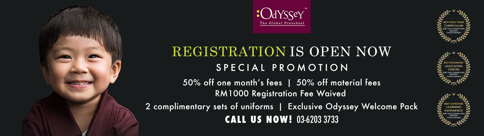 Odyssey The Global Preschool Early Years Curriculum: Tailored to your child’s specific requirements