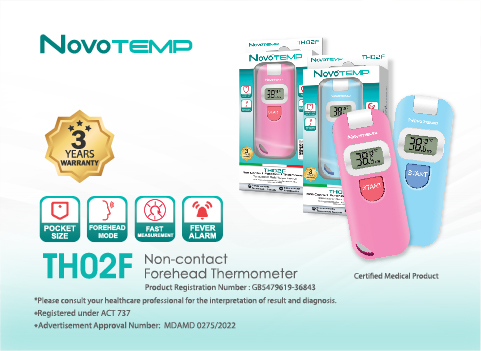 NOVOTEMP TH02F Non-contact Forehead Thermometer