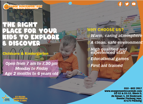 Orange Montessori Kidz – Preschool (Bandar Puchong Jaya, Puchong, Selangor)