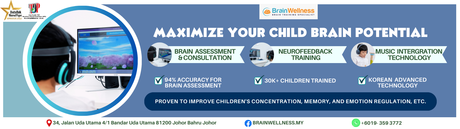 BrainWellness Brain Training Centre: Empowering Children’s Cognitive Abilities