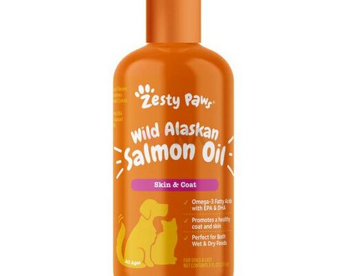 Zesty Paws Pure Wild Alaskan Salmon Oil for Cats and Dogs