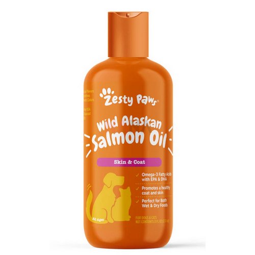 Zesty Paws Pure Wild Alaskan Salmon Oil for Cats and Dogs