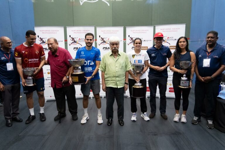 Winners of the 2023 ACE Malaysia Squash Cup Finals