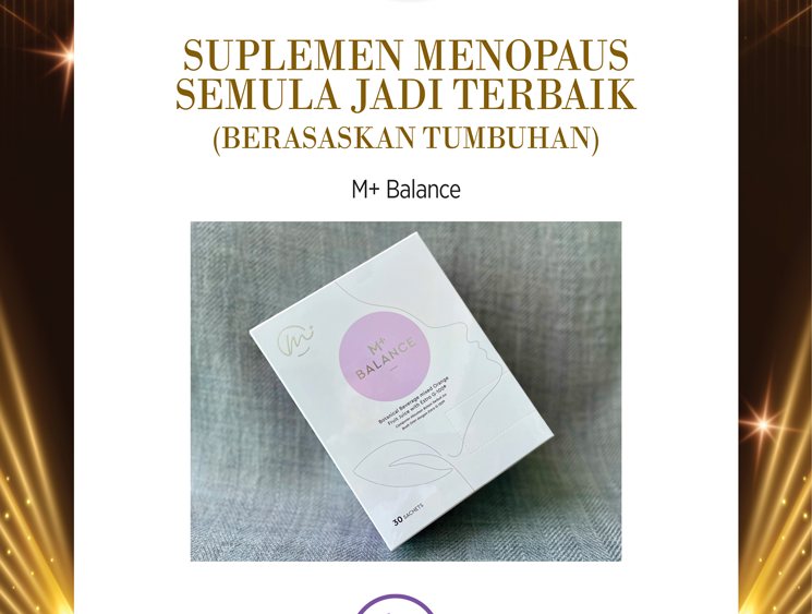 BEST Natural Menopause Supplement (Plant-Based) - M+ Balance